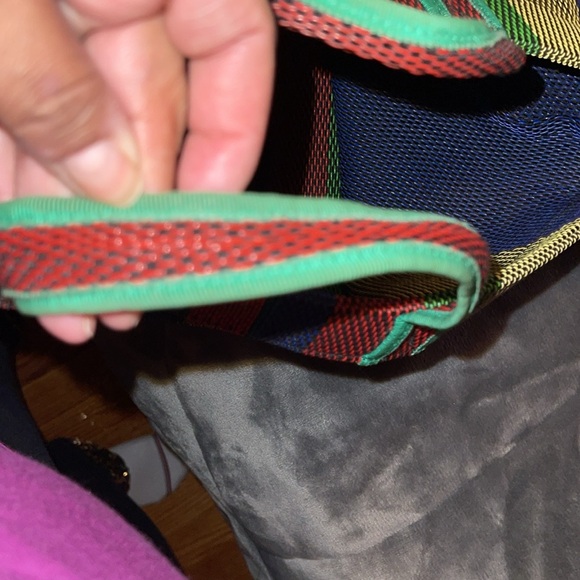 Preloved Gucci woven rubber tote bag excellent condition 16”X17” every day use - Picture 10 of 12